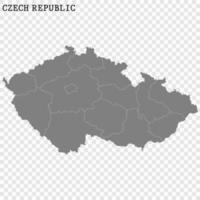 High quality map with borders vector