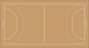 illustration of a handball field vector