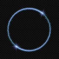 circle frame with Vector light effect.