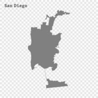 alto calidad mapa ciudad vector