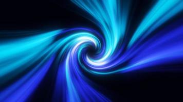 Abstract blue swirl twisted abstract tunnel from lines background. Video 4k, 60 fps