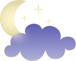 invierno o verano temporada clima icono. morfismo de vidrio estilo símbolos para meteo pronóstico aplicación noche cantar. luna, estrellas y nubes png ilustraciones