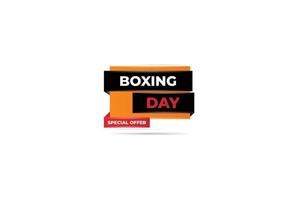 boxing day sale labels collection illustration vector