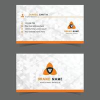 Stylish business card template vector