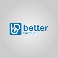 P B Logo BP Letter modern Design Vector with blue COLOUR