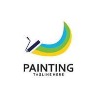 Paint Logo Template vector icon