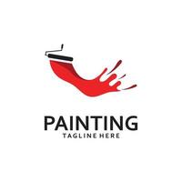 Paint Logo Template vector icon