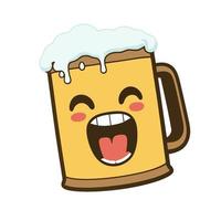 Happy Beer Mug Singing vector