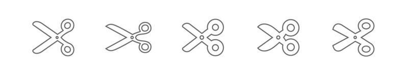 Scissors opened. Simple vector icon.