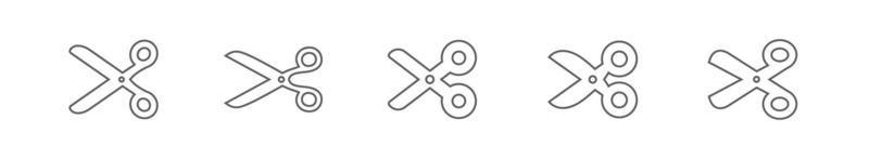 Scissors opened. Simple vector icon.