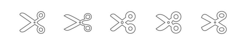 Scissors opened. Simple vector icon.