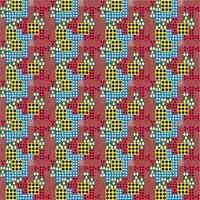 Abstract colorful decorative pattern with different shapes vector