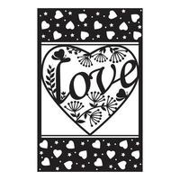 Greeting card template with Mother's Day, Valentine's Day, wedding and birthday in the style of papercut. vector