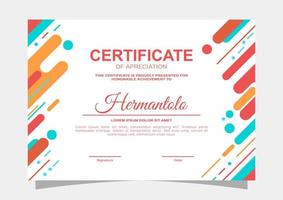 diseño resumen certificado modelo. certificado diseño vector