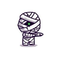cute little mummy illustration vector