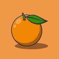 dulce naranja ilustración diseño. aislado Fruta diseño Perfecto para aterrizaje páginas, pegatinas, iconos, pancartas, libro cubre etc vector