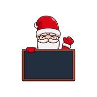 Santa Claus vector illustration design on blackboard