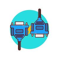 rca connector cable vector illustration design