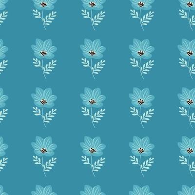 Dusty Blue Floral Vector Art, Icons, and Graphics for Free Download