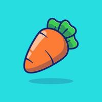 delicious fresh ripe carrot fruit vector illustration design