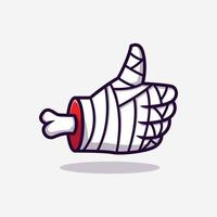 mummy hand like illustration vector