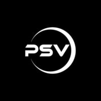 psv letra logo diseño en ilustración. vector logo, caligrafía diseños para logo, póster, invitación, etc.