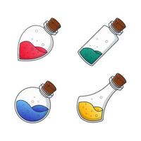 spell bottle collection illustration design. Spell illustration design vector