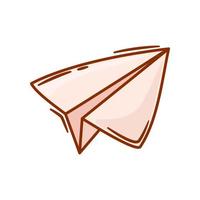 valentine paper plane doodle illustration designs vector