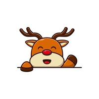 cute little deer vector illustration design greeting
