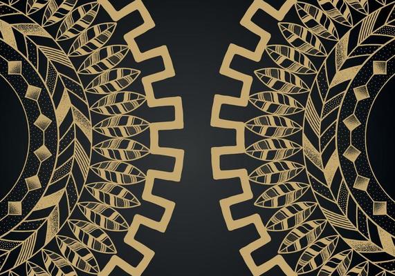 Gold and Black Ace of Spades Pattern on Geometric Mosaic Abstract Background  Luxury Ornament Style. 29099657 Vector Art at Vecteezy