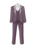Wedding men's suit and tuxedo. Clothes in cartoon style. Vector illustration isolated on white.