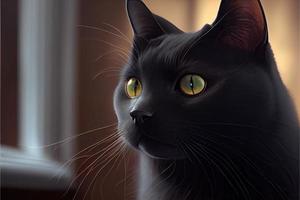 negro gato apreciación día agosto 17 foto
