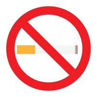 No smoking icon vector