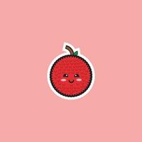 raspberry cute icon vector design