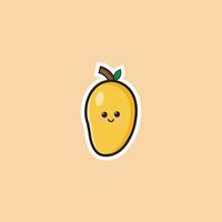 mango cute icon vector design