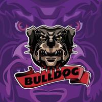 dog head vector design logo esport