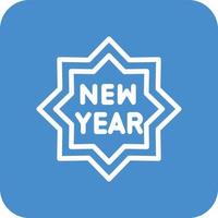 New Year Vector Icon Design Illustration