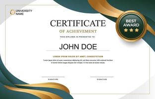 Certificate of Achievement Template vector