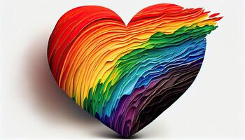 Pride Heart Pride Month and Day love conquers all photo