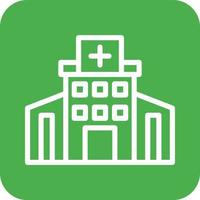 ilustración de diseño de icono de vector de hospital