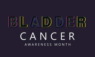 Bladder Cancer Awareness Month May. vector Template  background, banner, card, poster