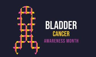 Bladder Cancer Awareness Month May. vector Template  background, banner, card, poster