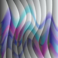 3D Abstract Distorted Smooth Liquid Curved y2k Style Background. Blurred gradient with wavy texture. Vector illustration.