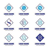 vector de diseño de logotipo de letra s corporativa empresarial