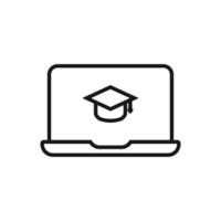 Editable Icon of Online Course, Vector illustration isolated on white background. using for Presentation, website or mobile app