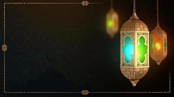 Ramadã kareem lanterna islamismo religião video