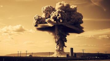 internacional día en contra nuclear pruebas, 29 agosto ai generado foto