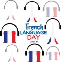 french languange day vector