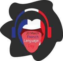 french languange day vector