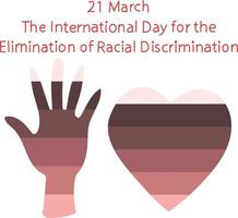 The International Day for the Elimination of Racial Discrimination Vector illustration.